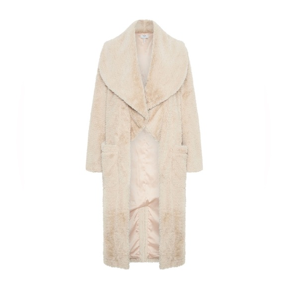 One Teaspoon - The Wonderland Faux Fur Coat - Cream - Picture 13 of 14